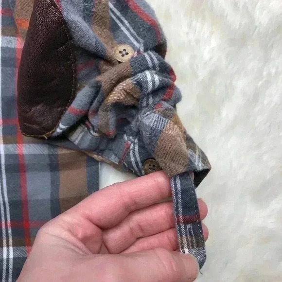 OshKosh Brown/Grey Plaid Button Up Shirt  Size 3T - Picture 11 of 16